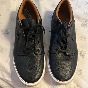 Men black lacoste shoes !